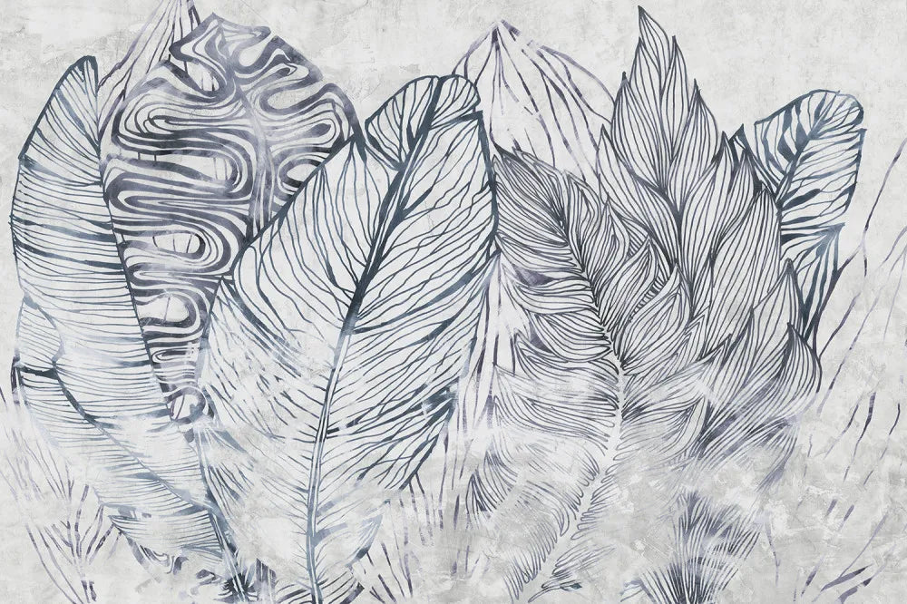Luxurious blue leaves