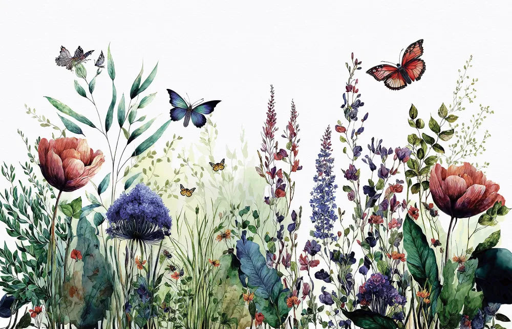 Bright flowers of fields