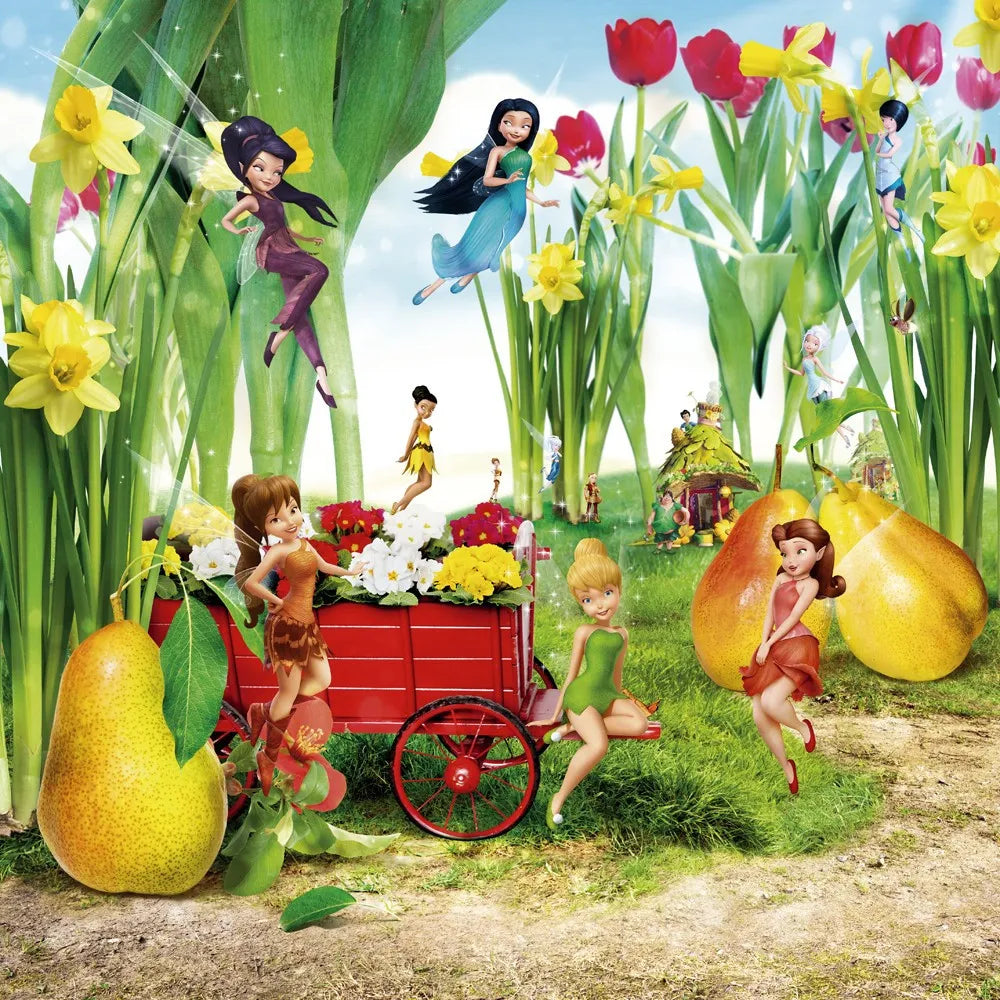 Fairy on a flower meadow