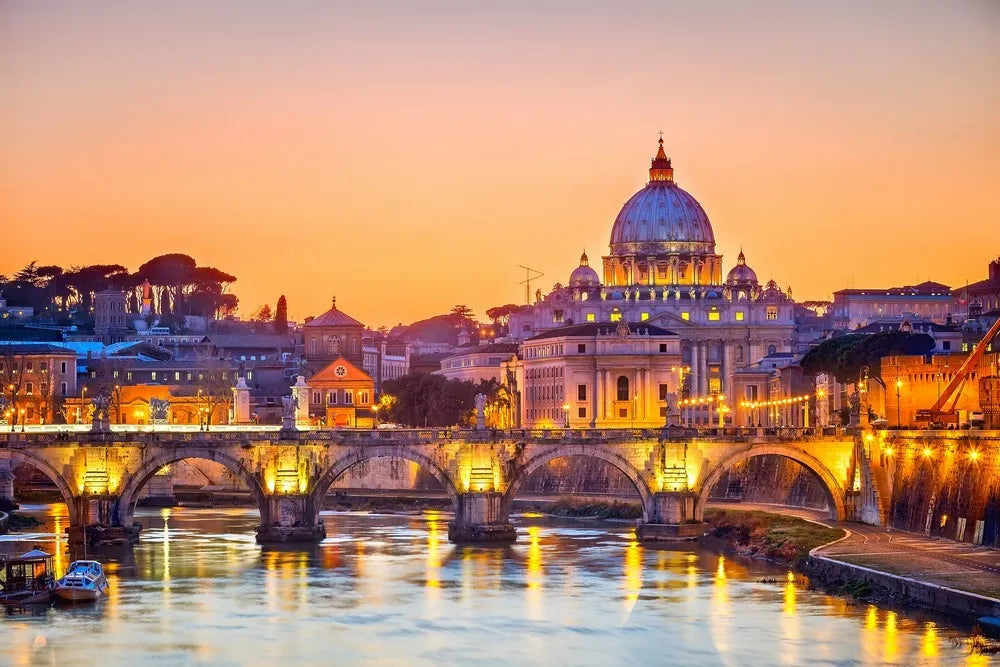Sunset in Rome, Italy