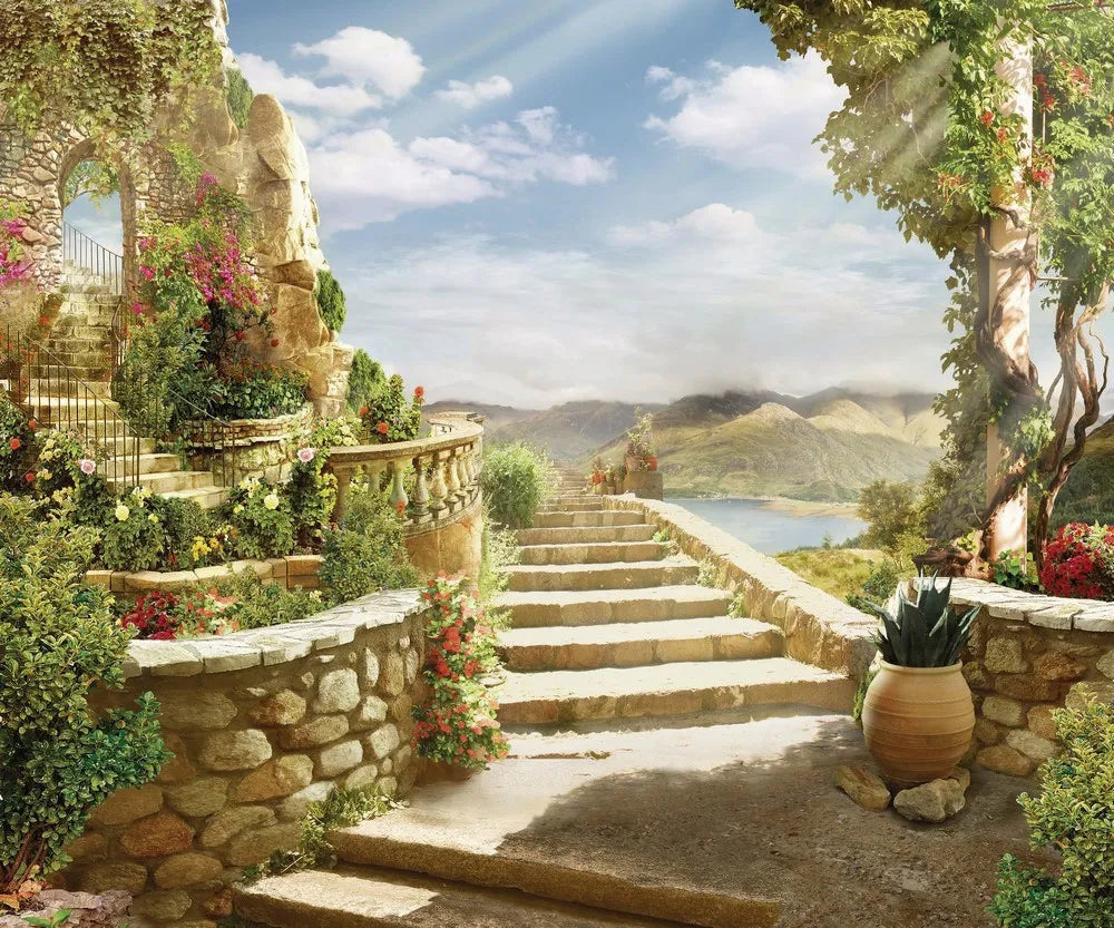 The courtyard in Italy