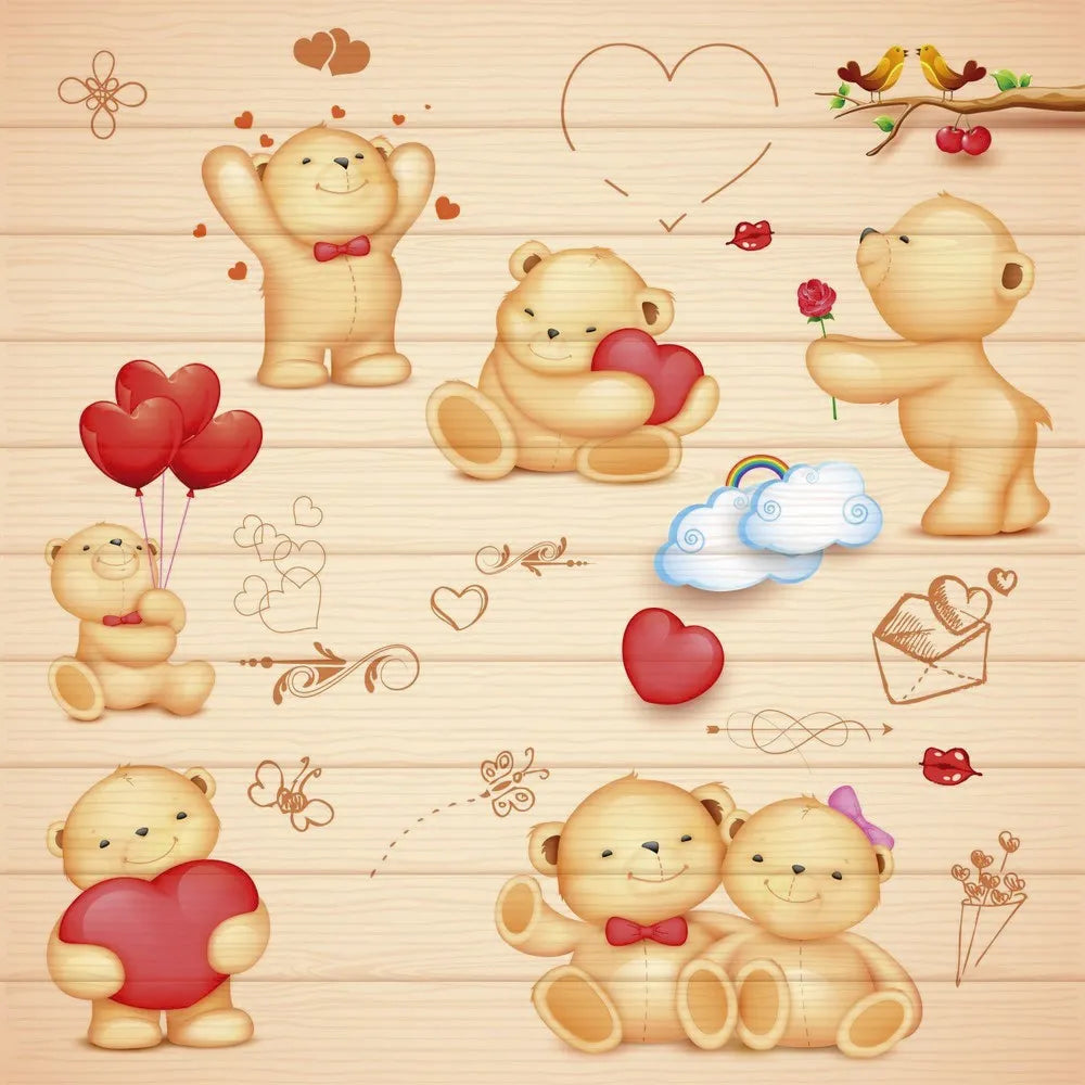 Bears with hearts