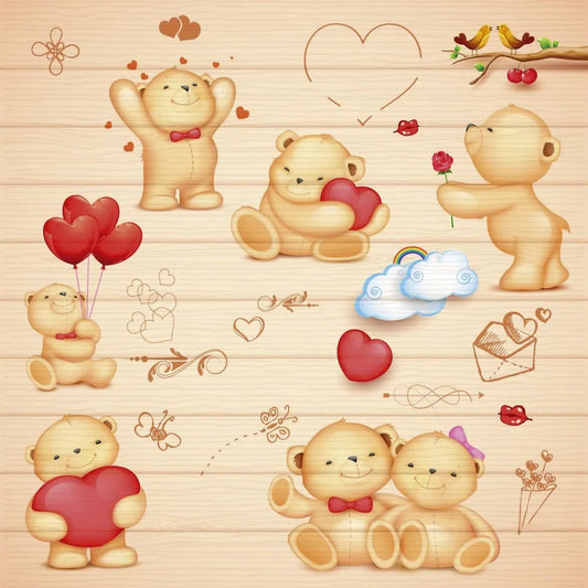 Bears with hearts