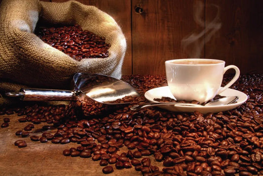 Coffee beans and Cup