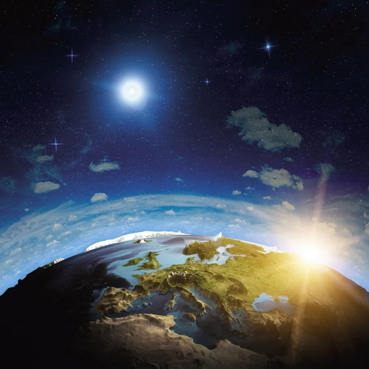 The surface of the earth