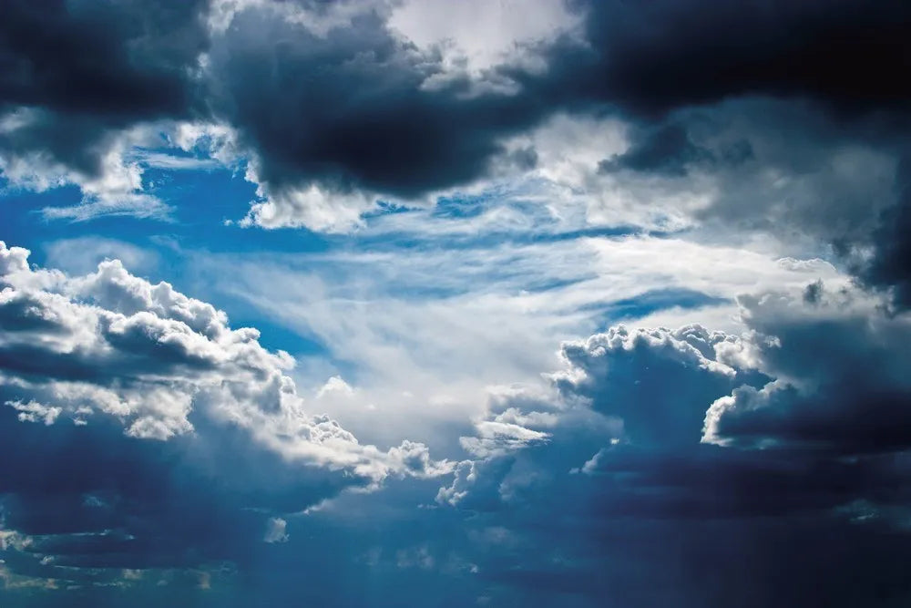 The clouds in the sky