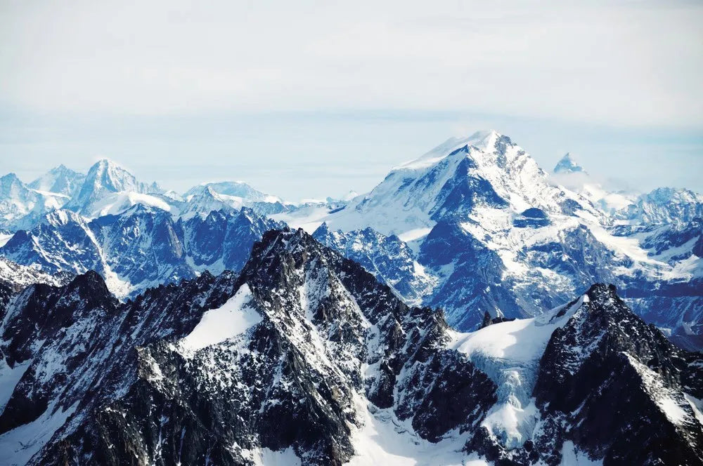 Alps, mountains in the snow