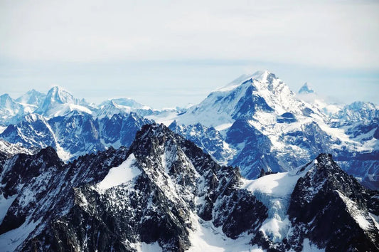 Alps, mountains in the snow