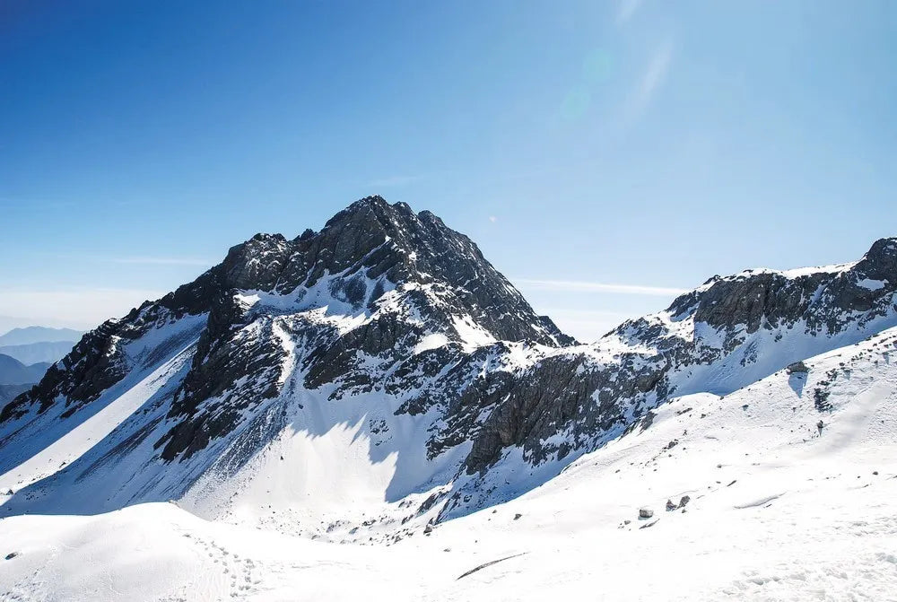 Snow on the mountains