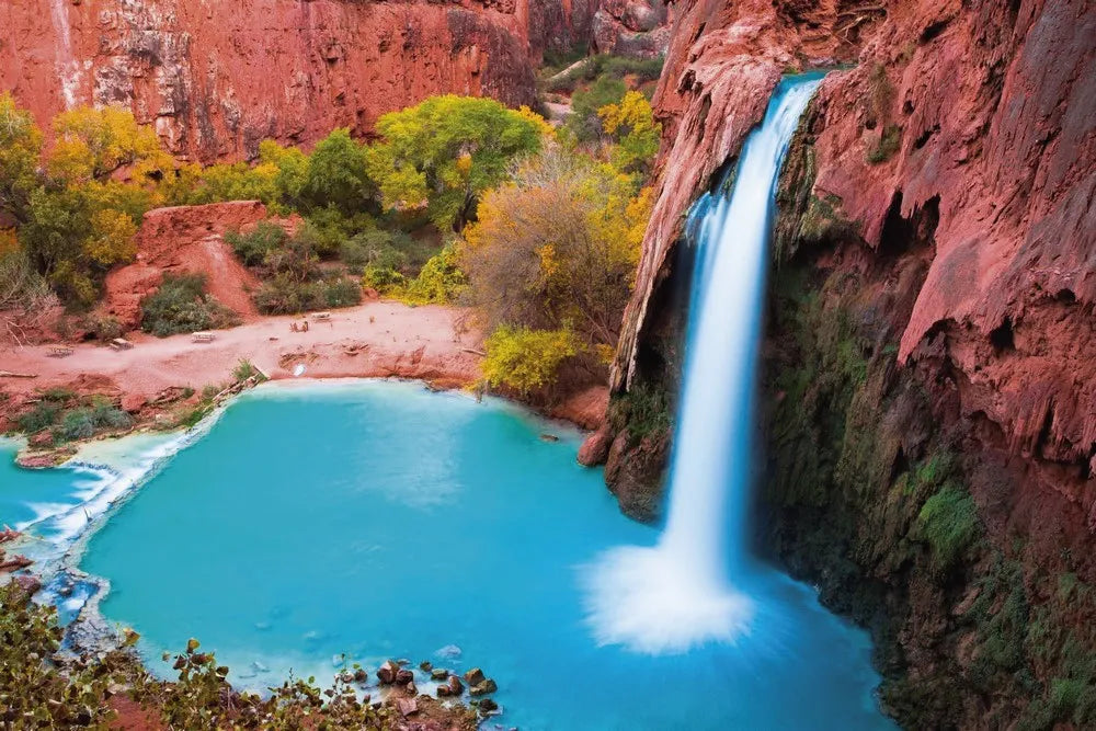 Waterfall mountain river