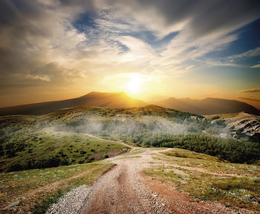 Sunrise in the mountains