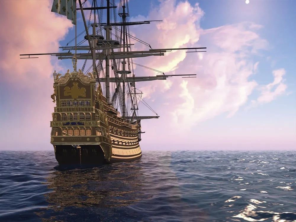 Roman frigate at sea