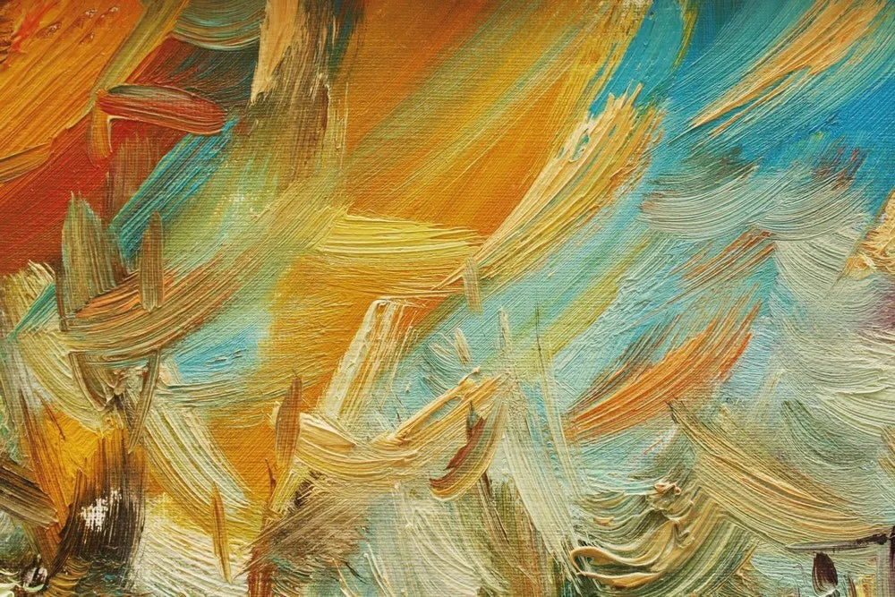 Painting, brush with oil