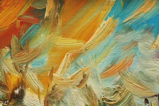 Painting, brush with oil