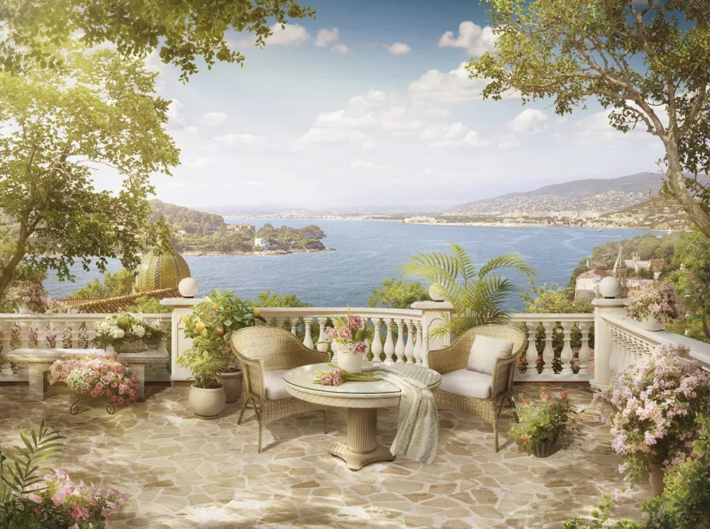 Terrace by the sea