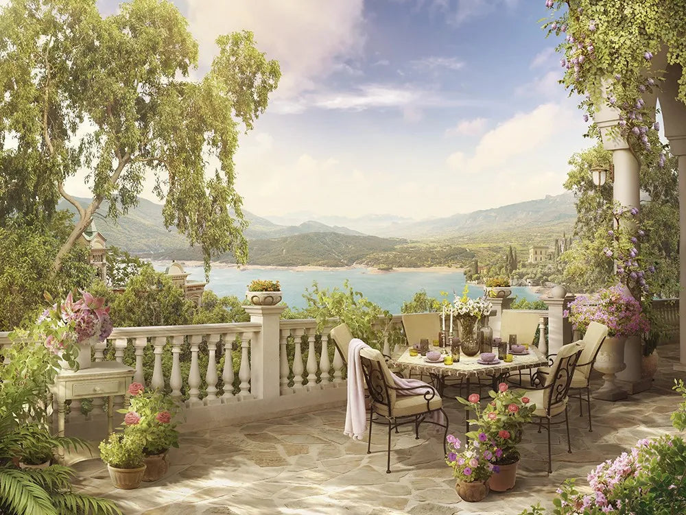 Lakeside terrace