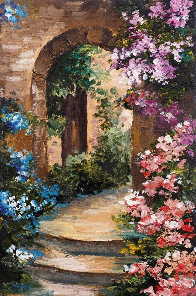 A garden in Italy