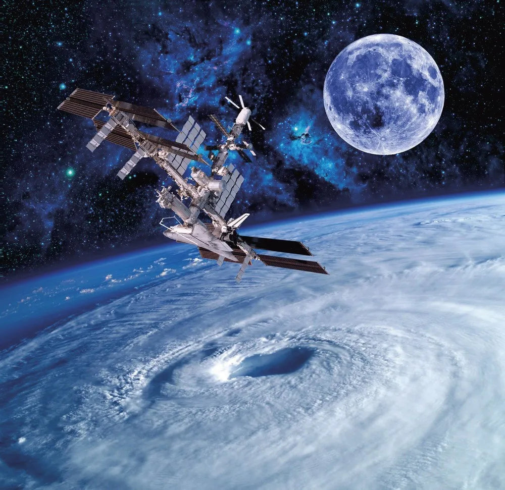 The ISS in space