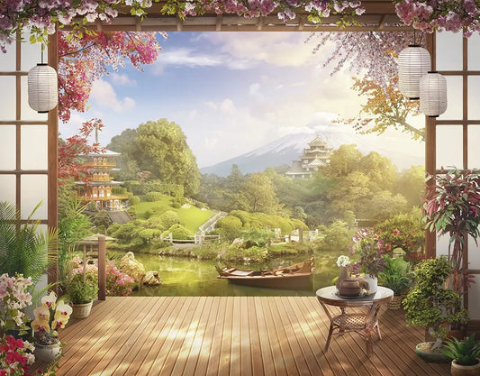 Lakeside terrace