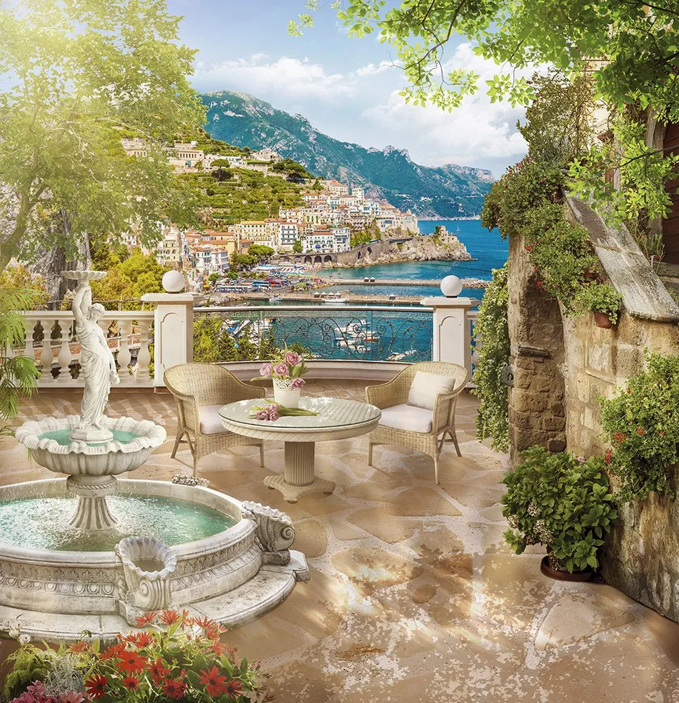 A courtyard in Italy
