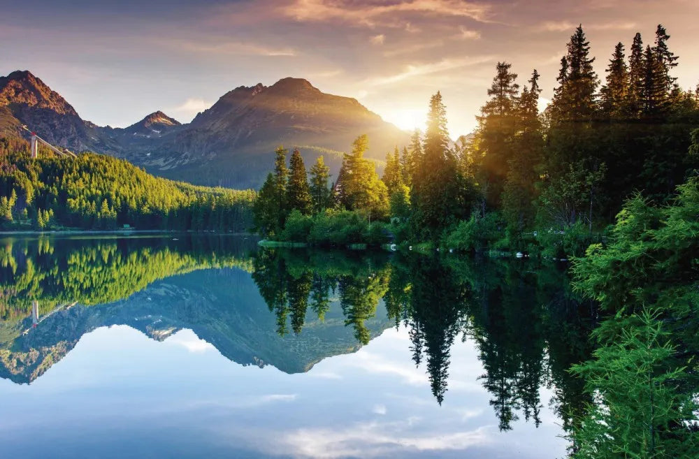 The lake in the valley