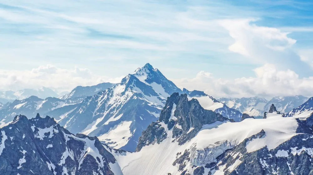 Snow-capped mountains