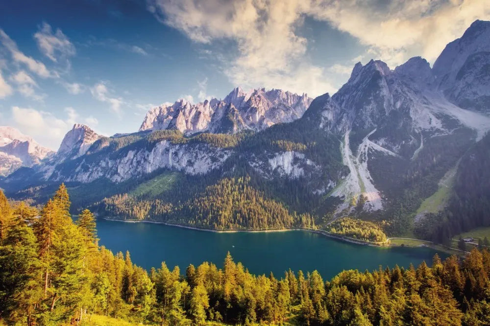 The lake in the valley