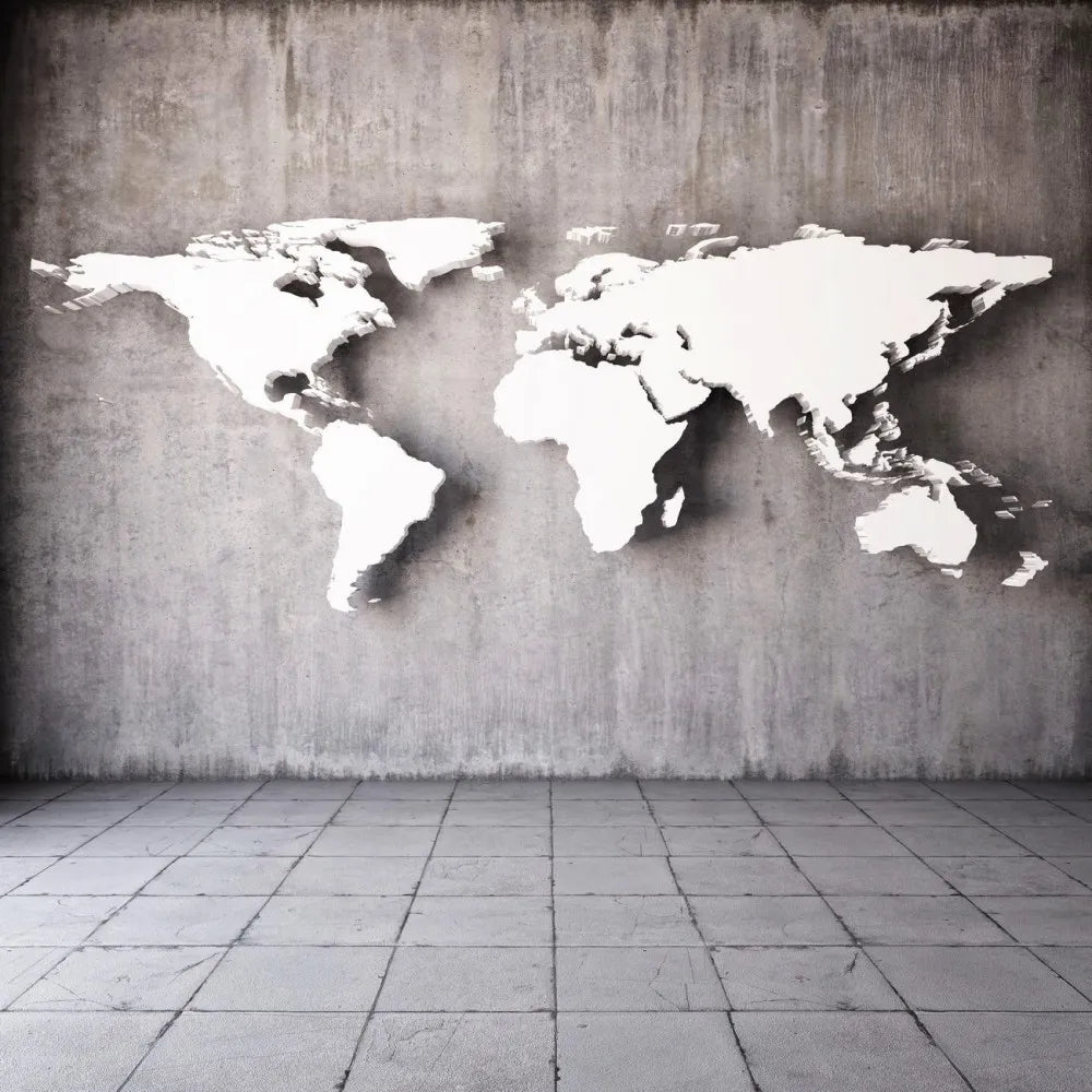 Atlas on the wall