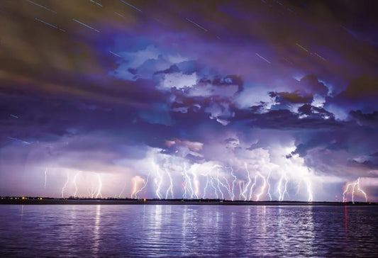 Thunderstorm and lightning