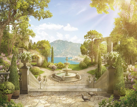 A garden in Italy