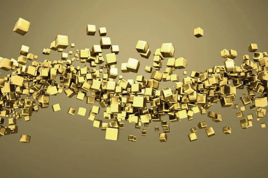 Gold cubes