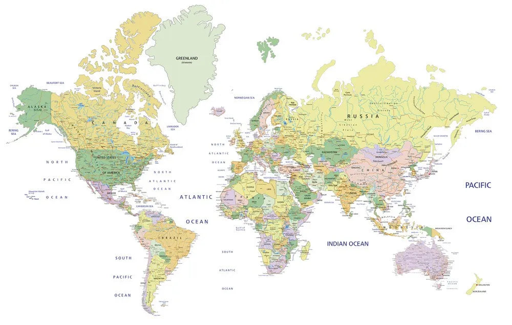 Political map of the world