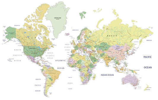 Political map of the world