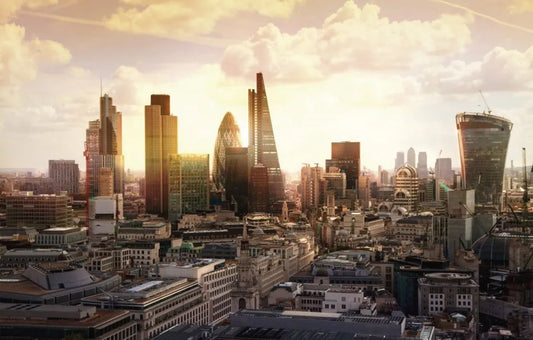 The business district of London