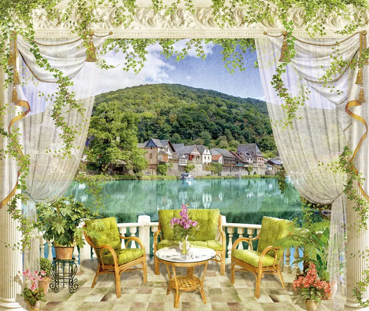 Lakeside terrace