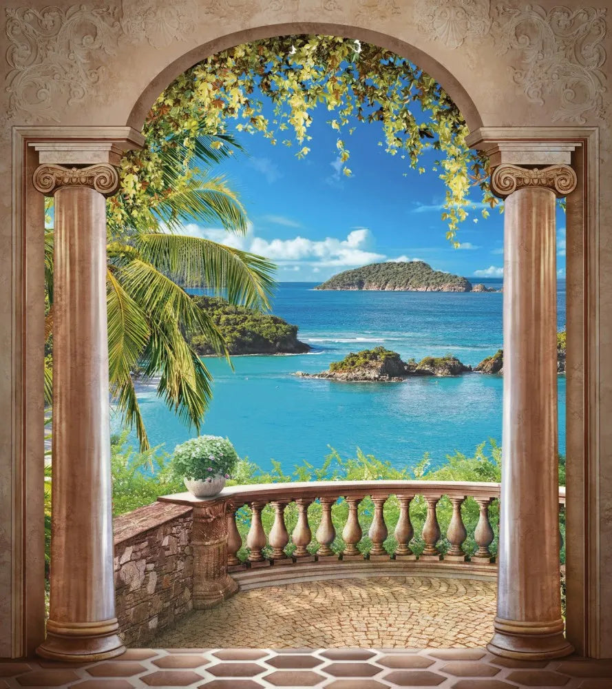 Terrace by the sea
