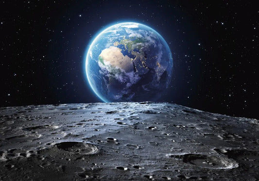 Earth from the moon's surface