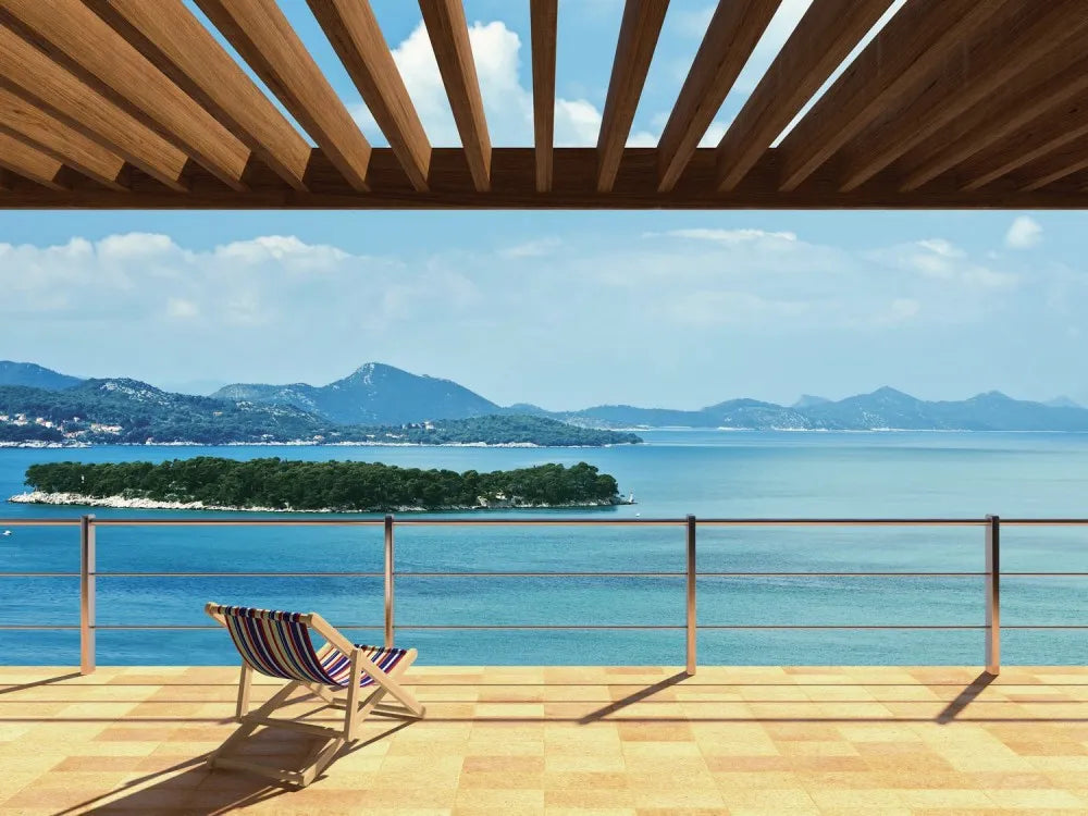 Terrace by the sea