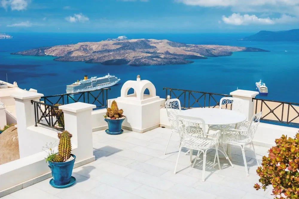 Terrace in Greece