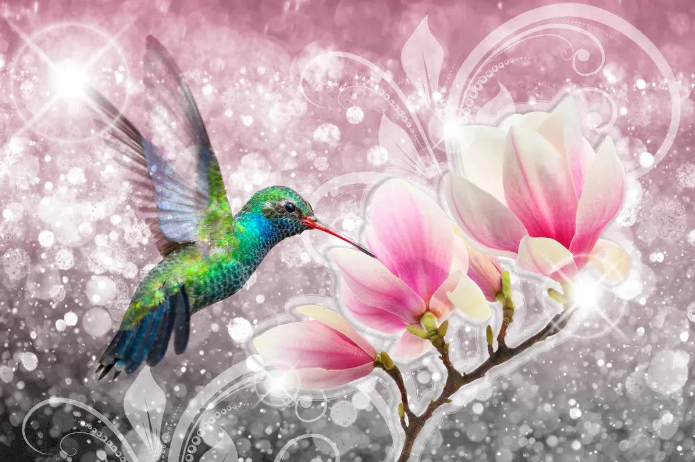 Magnolia and Hummingbird