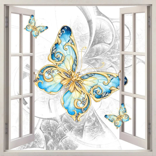 Butterfly in the window