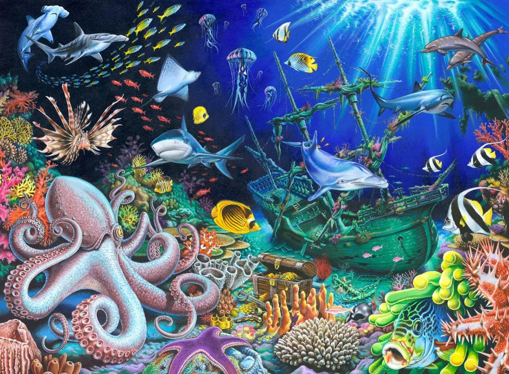 Illustration of the underwater world