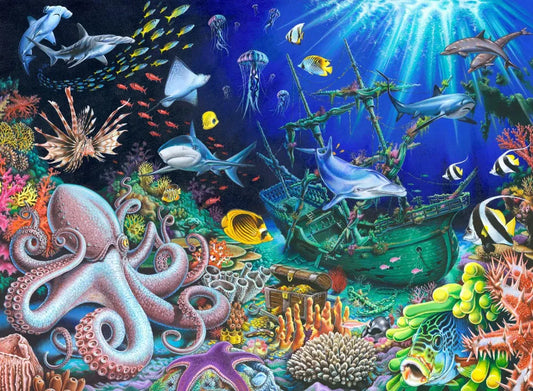 Illustration of the underwater world