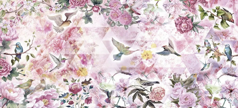 Birds and flowers