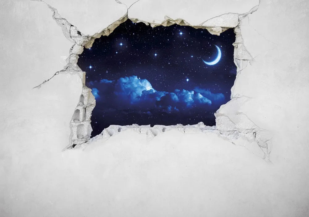 Wall and the starry sky