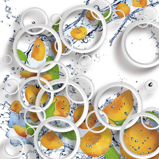 Apricot and mint, 3D