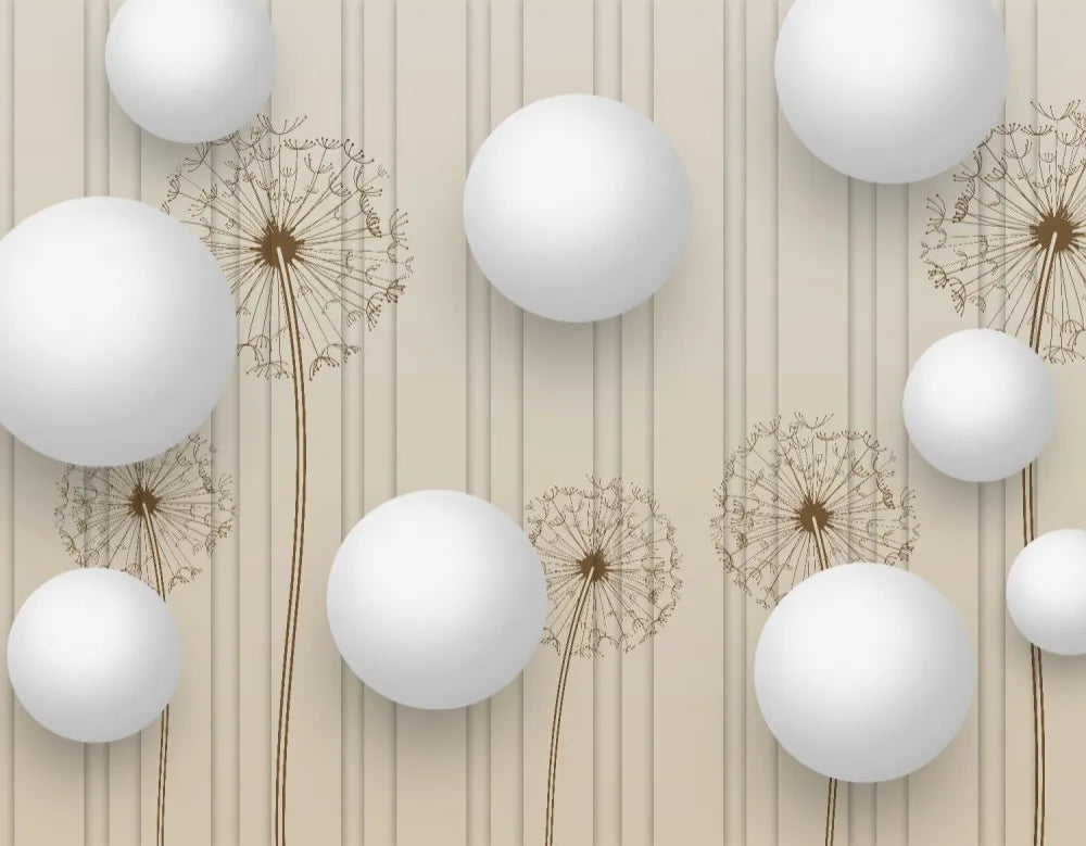 Balloons and dandelions, 3D