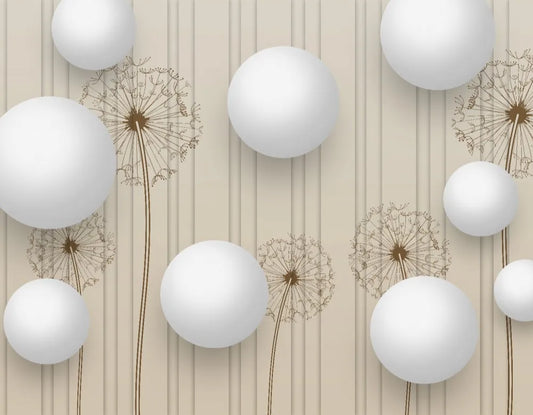 Balloons and dandelions, 3D