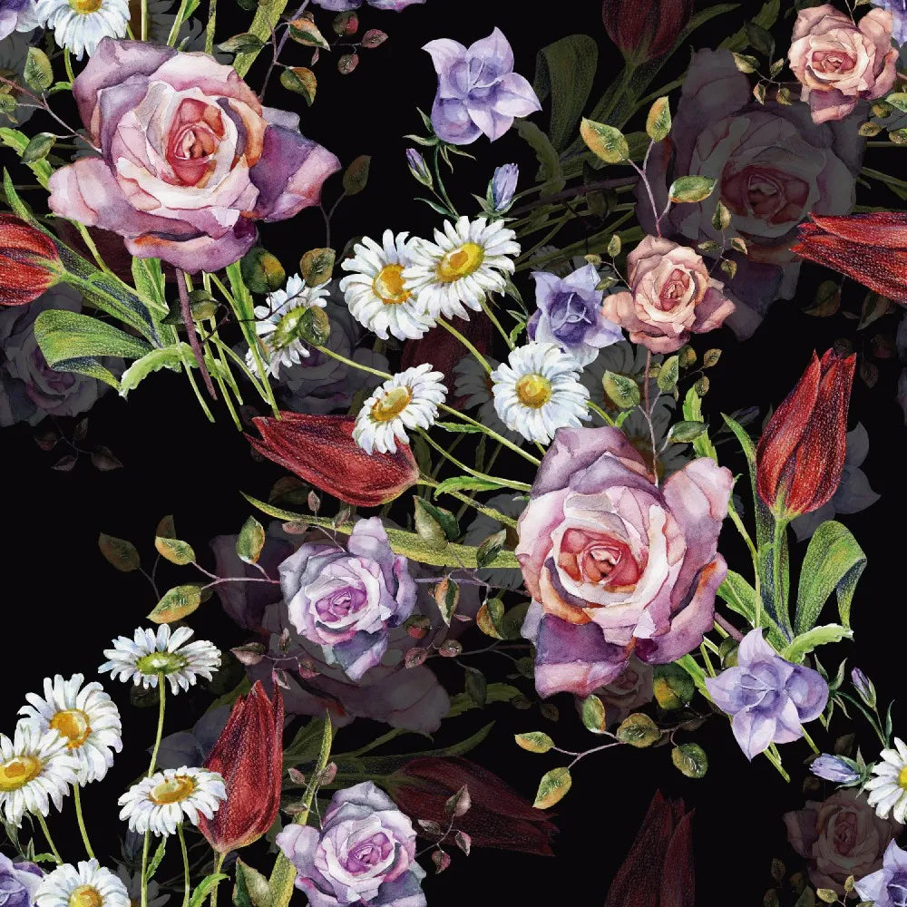 Hand drawn flowers