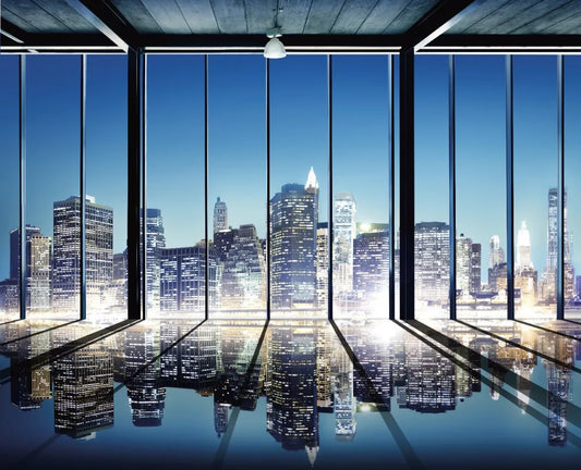 The window overlooking the city